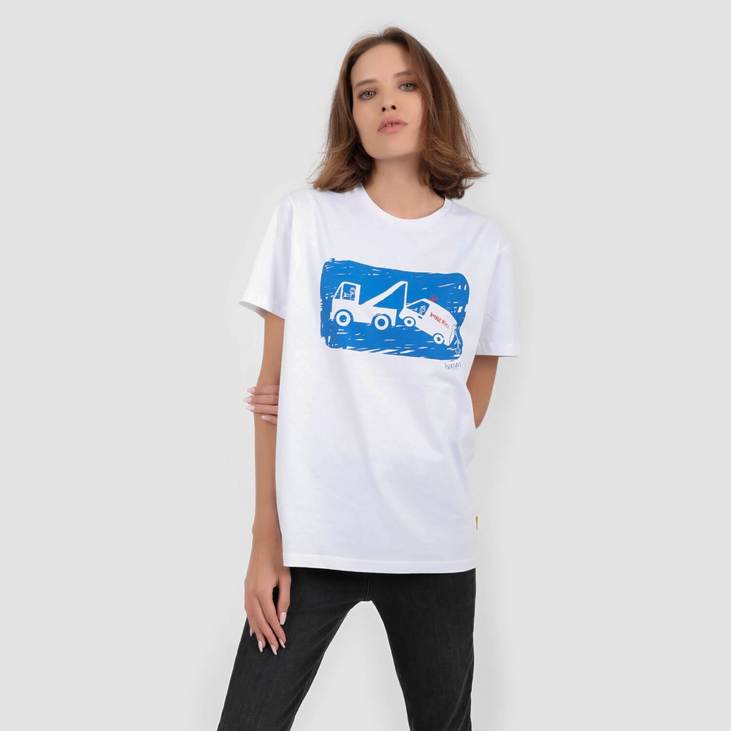 T-shirt Unisexe Manches Courtes Save Ferris Noir - Neuf Avec étiquettes - Taille M Coton