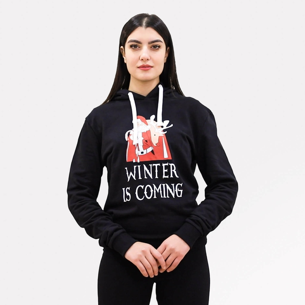 HOODIE NOEL UNISEXE WINTER IS COMING
