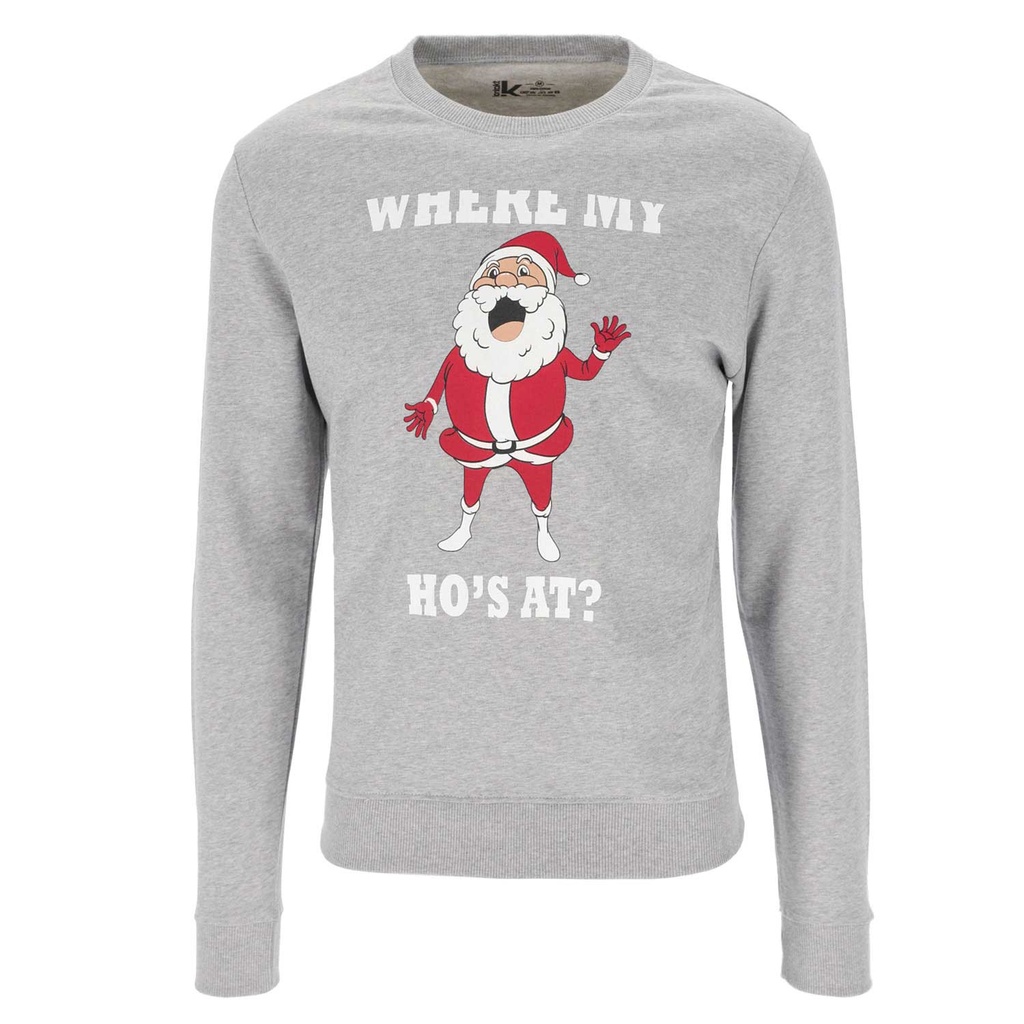SWEAT NOEL UNISEXE  WHERE MY HO'S AT?