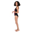 Maillot de bain femme bi-couleur col V