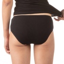 Lot de 2 slips côtelées taille mi-haute femme en coton pur