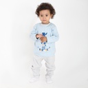 T-shirt côtelé bébé manches longues LION SHOW