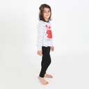 Pyjama fille manches longues avec volant LITTLE CUTIE