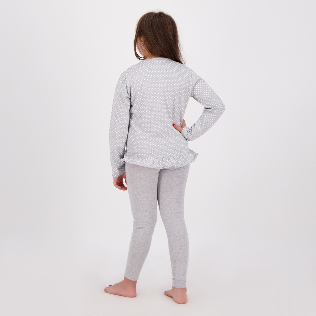 Pyjama fille manches longues avec volant PANDA