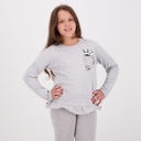 Pyjama fille manches longues avec volant PANDA