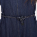 Combinaison col V femme en jeans - TAMARA