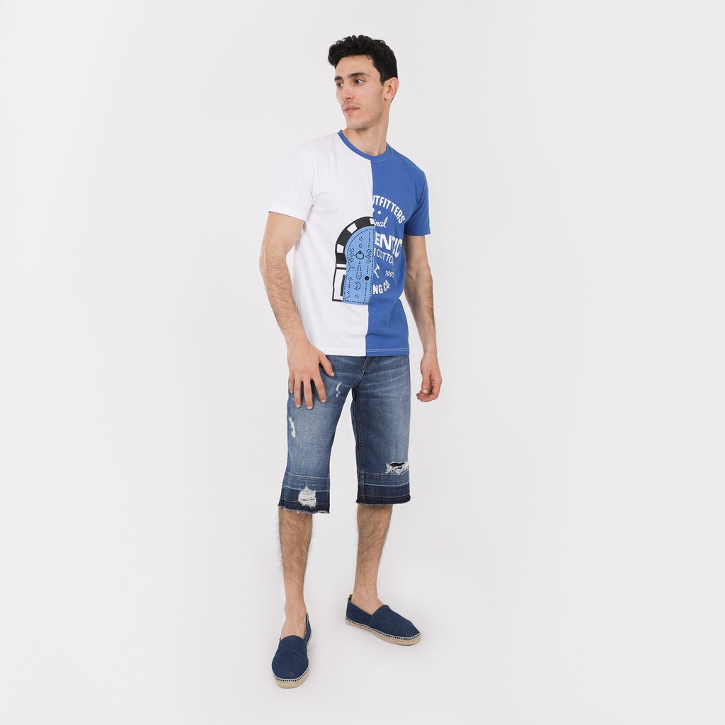 T-shirt homme manches courtes bi-couleurs SIDI BOU SAID AUTHENTIC