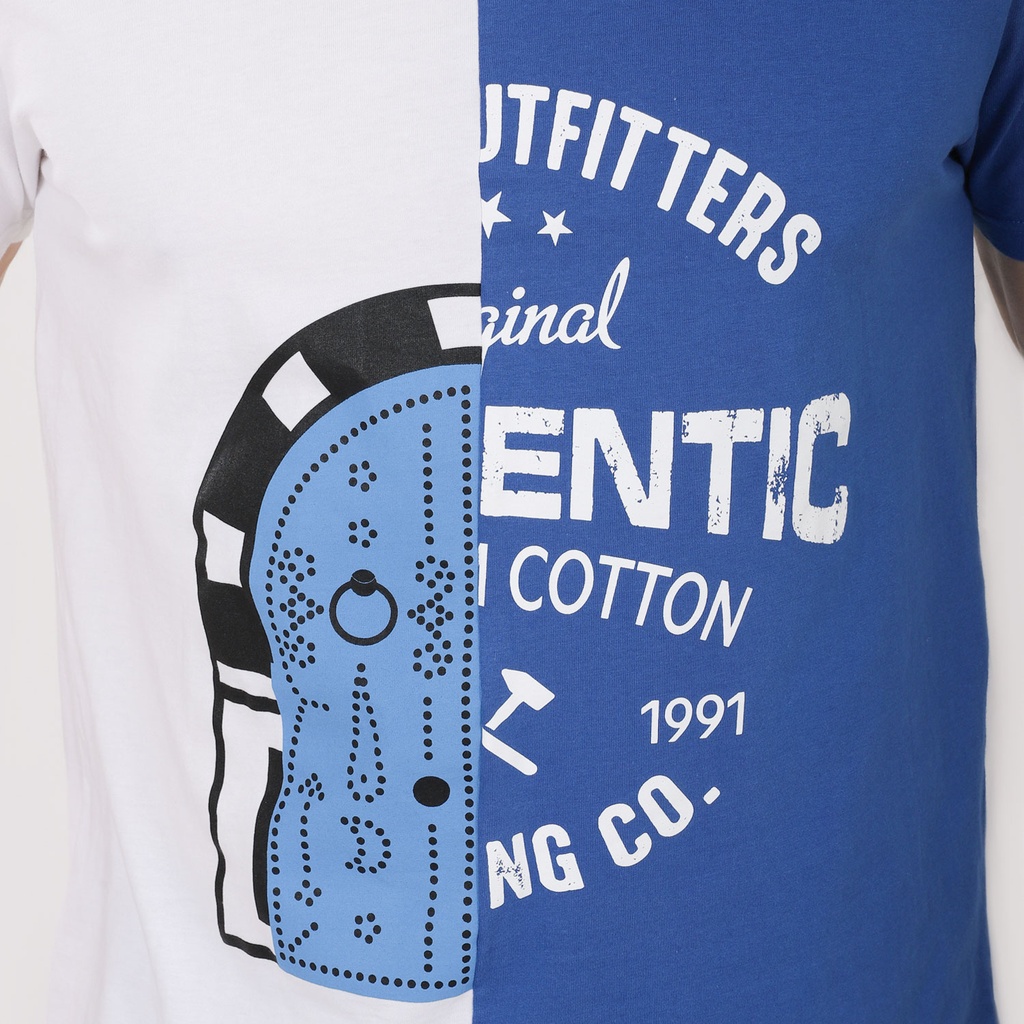 T-shirt homme manches courtes bi-couleurs SIDI BOU SAID AUTHENTIC