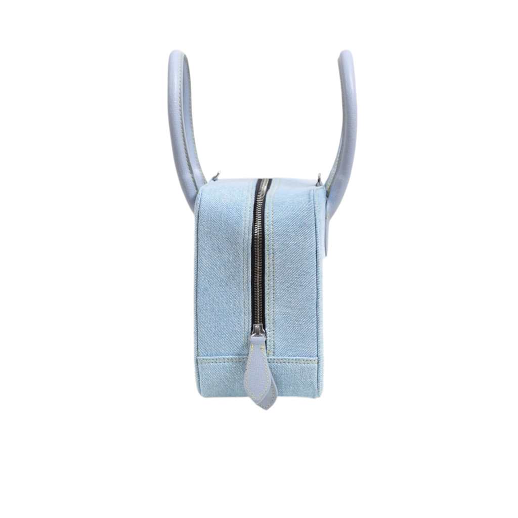 Sac carré bandoulière en jeans - DONIA