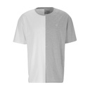 T-shirt oversized homme manches courtes bi-couleurs