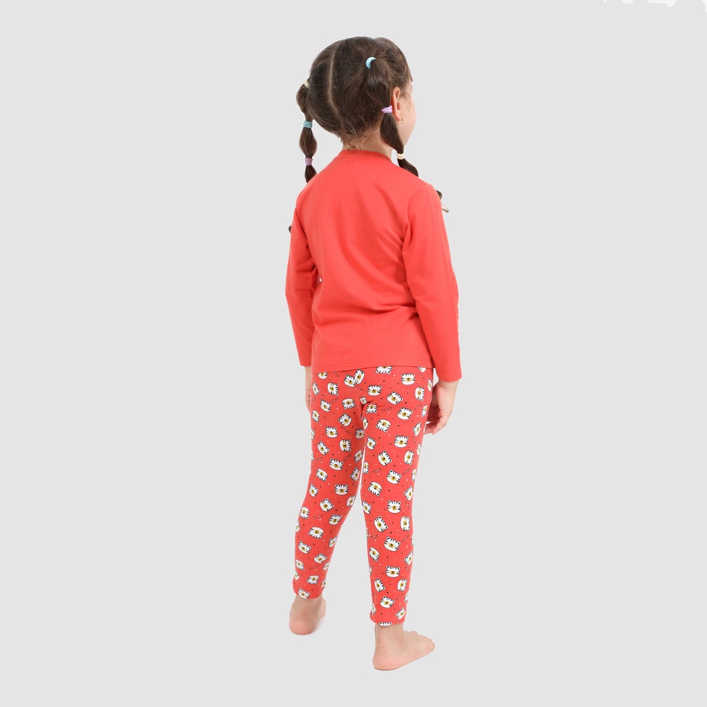 Pyjama bébé manches longues imprimé tigre