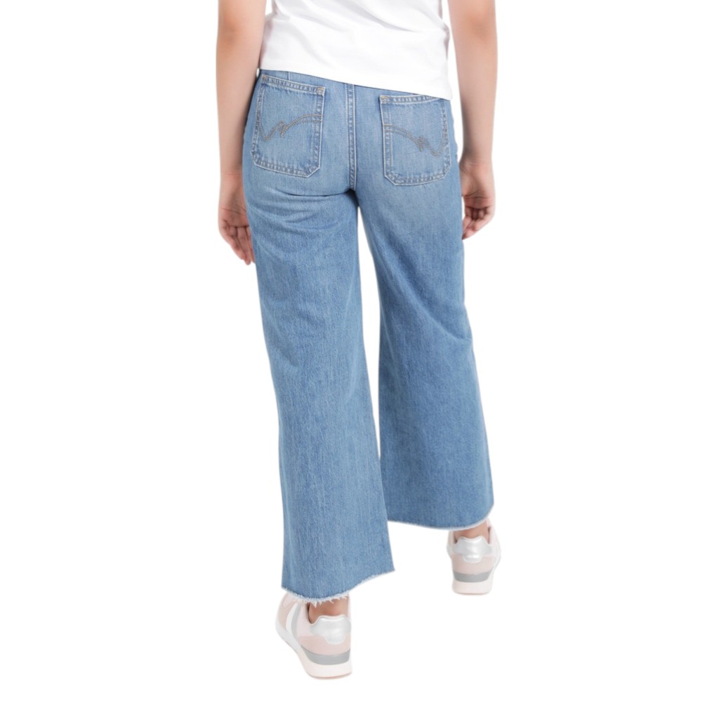 Wide leg jeans fille