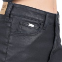 Straight jeans femme effet cuir -SARRA