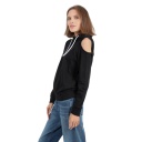 Hoodie femme avec épaule dénudée