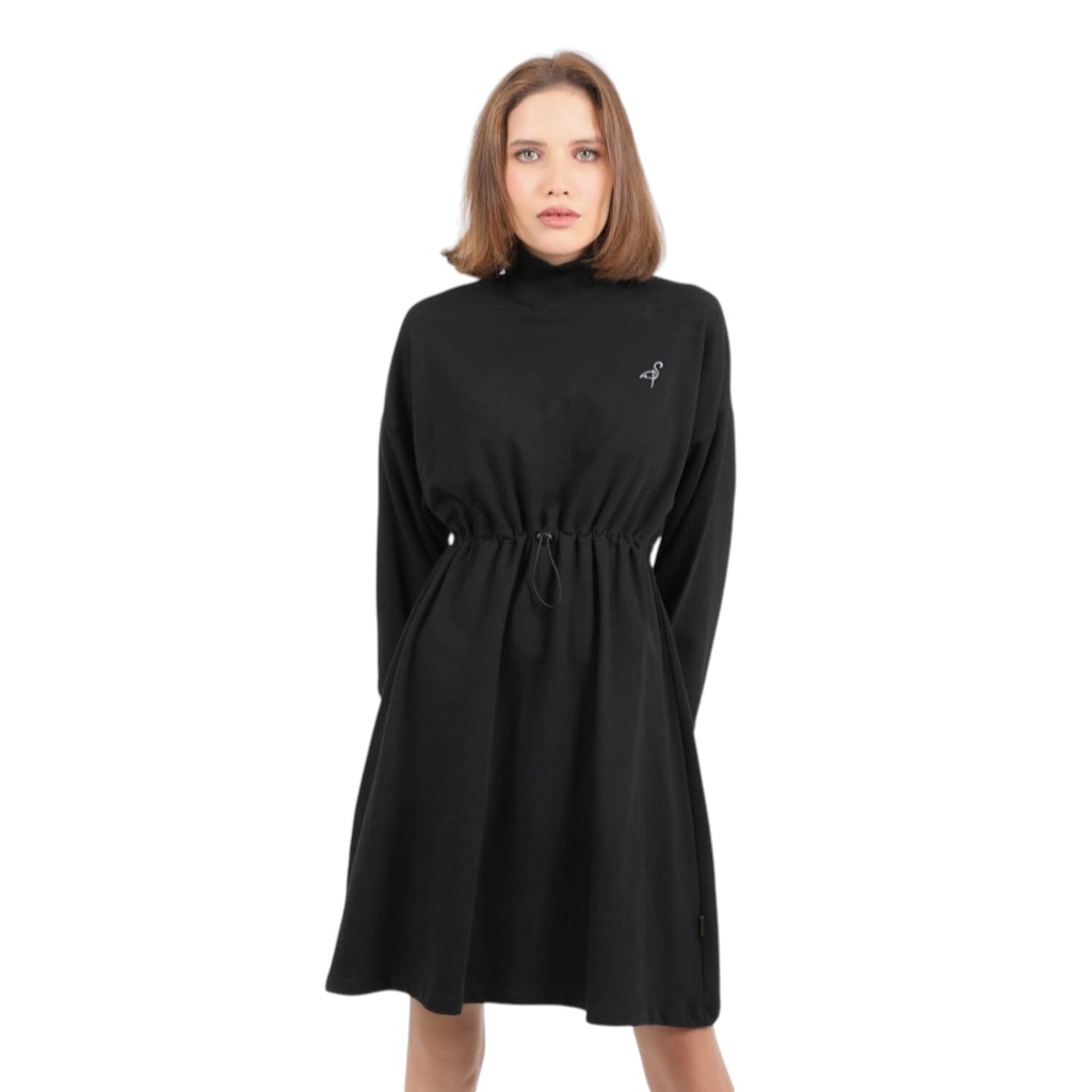 Robe sweat femme avec manches bouffantes