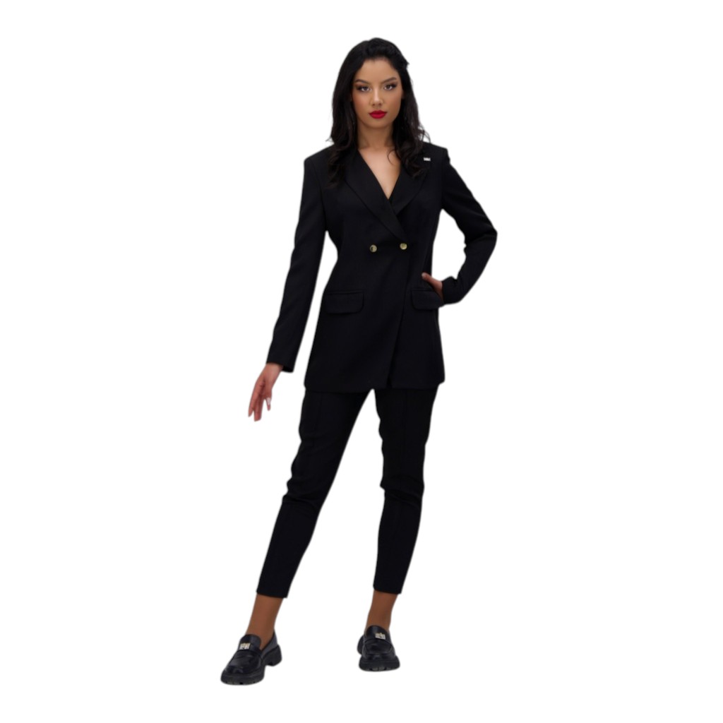Blazer asymetrique femme manches longues