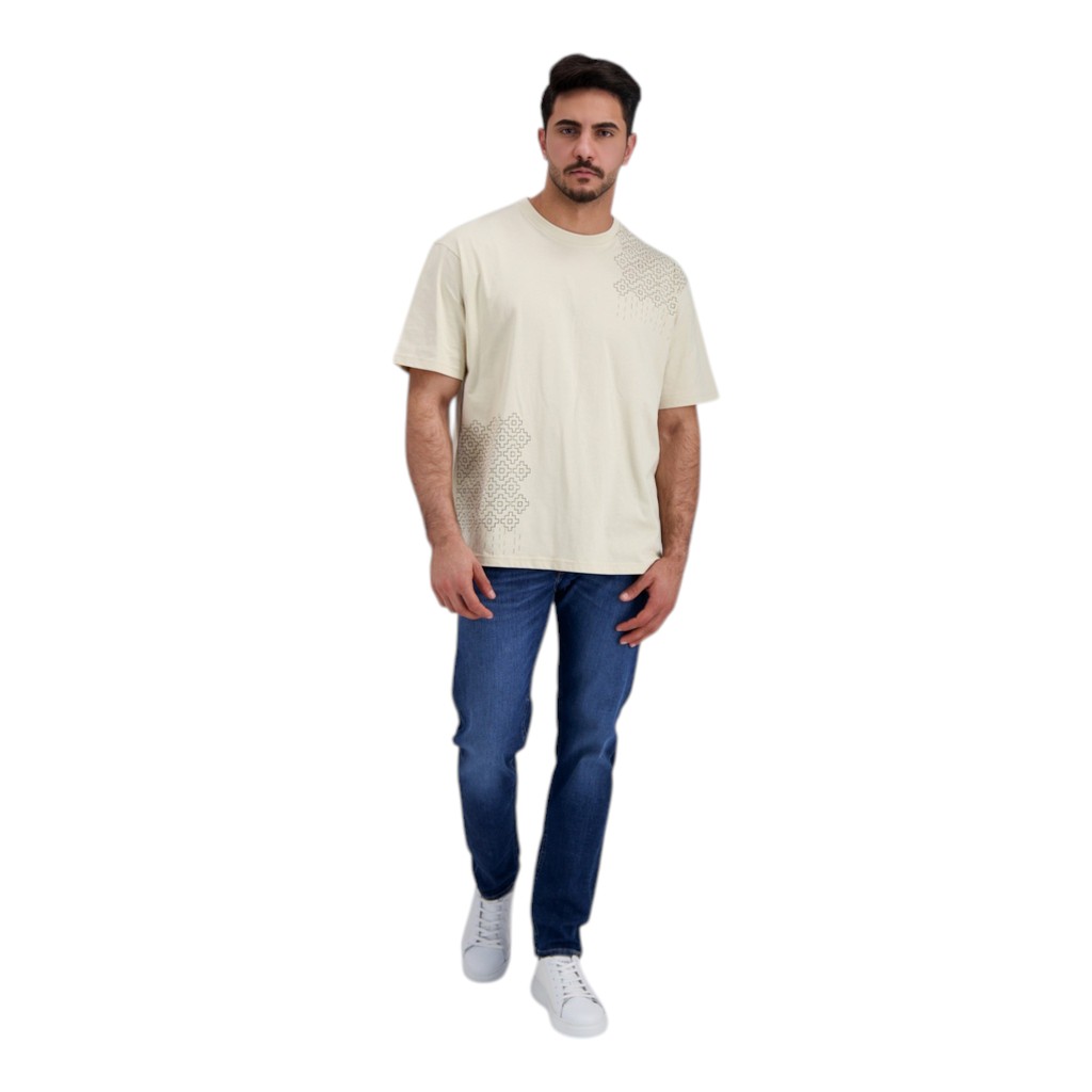 T-shirt oversized homme manches courtes LOSANGES MARGOUM