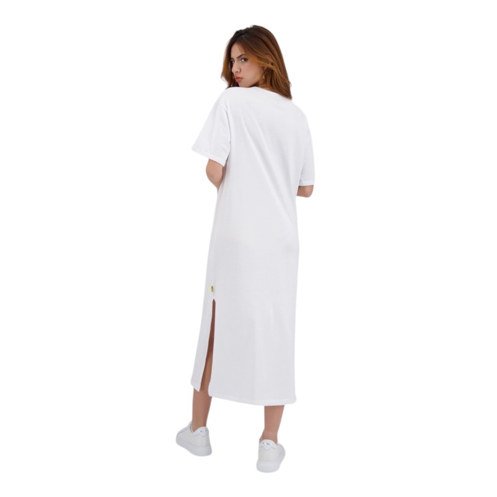 Robe maxi femme manches courtes avec fentes  FTOUR EL SBE7