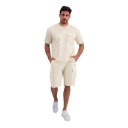 Sweat homme manches courtes avec poche soufflet