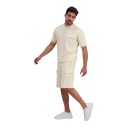 Sweat homme manches courtes avec poche soufflet