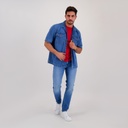 Chemise homme manches courtes en jeans - SHOKRI