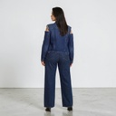Regular jacket femme avec épaules denudées en jeans - KENZ