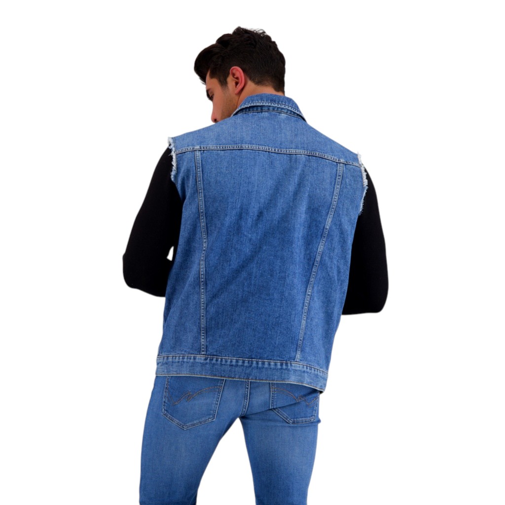 Regular jacket homme sans manche en jeans - KENZI