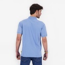 T-shirt polo délavé homme manches courtes avec flamant rose