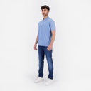 T-shirt polo délavé homme manches courtes avec flamant rose