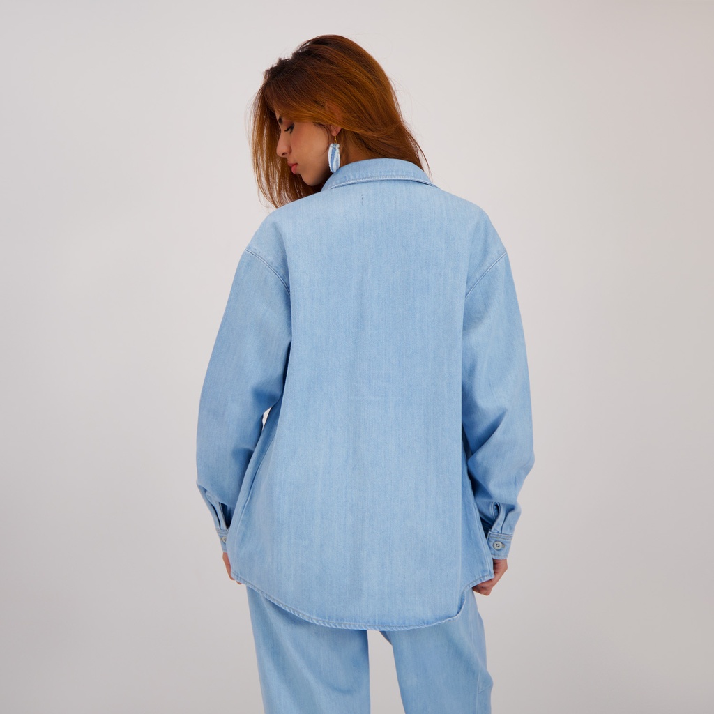 Chemise oversized femme en jeans- SHER