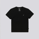 T-shirt côtelé sur taille femme manches courtes