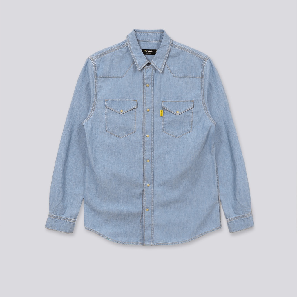 Chemise western homme en jeans - SHEMS