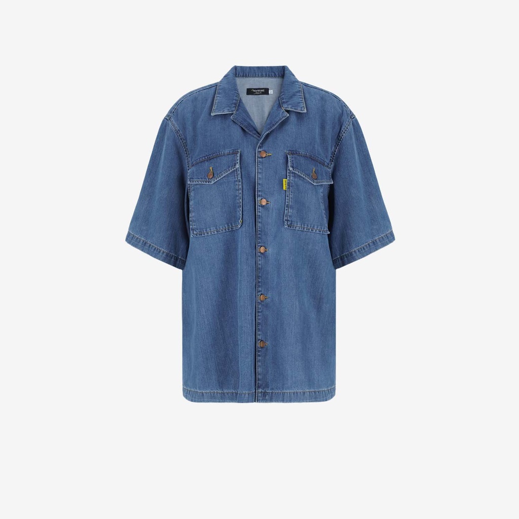 Chemise homme manches courtes en jeans - SHOKRI