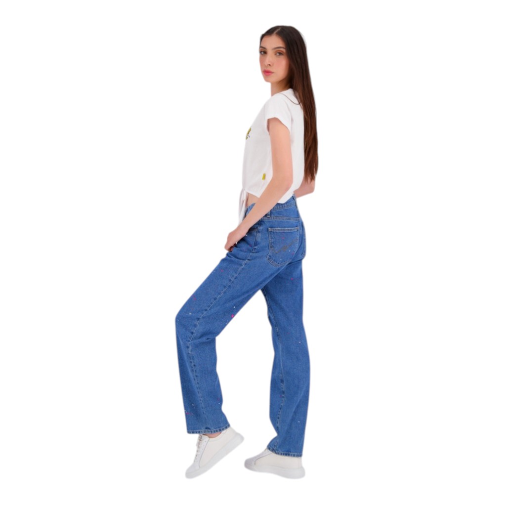 T-shirt sur taille femme manches courtes avec nœud POT DE SMILEY