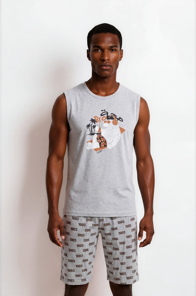 Ensemble homme débardeur et short صحة BRO