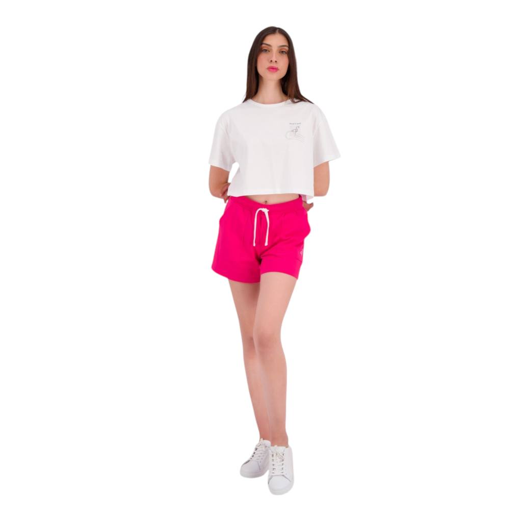 T-shirt crop femme manches courtes POSTCARD