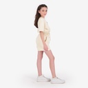 Short paperbag fille en molleton