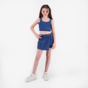 Top fille en jeans