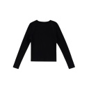 T-shirt femme manches longues cut out