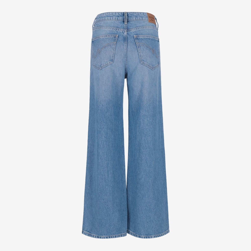 Super Straight jeans femme avec braguette décalé- SARRA 2.0