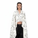 Safseri unisexe en jeans IMPRIME  كون كيما انتي  HEAVY PRINT AND LASER TNFW