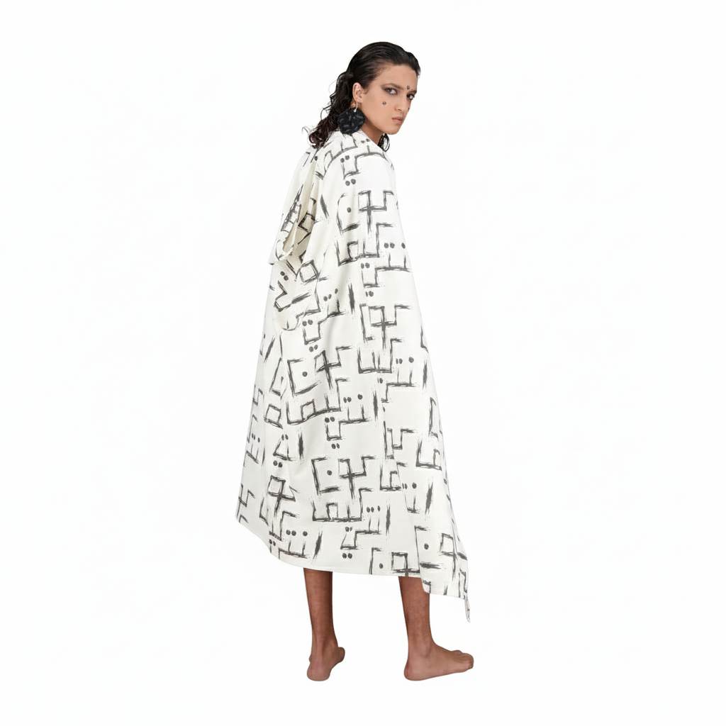 Safseri unisexe en jeans IMPRIME  كون كيما انتي  HEAVY PRINT AND LASER TNFW