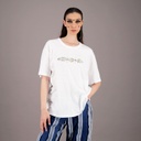T-shirt oversized unisexe  كون كيما انتي UPCYCLING METHODS TNFW