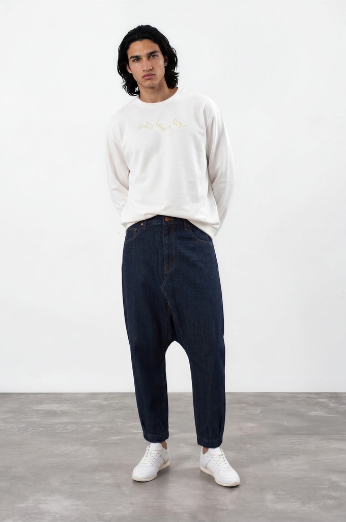 Sweat unisexe oversized كون كيما انتي Selvedge And Raw Look TNFW