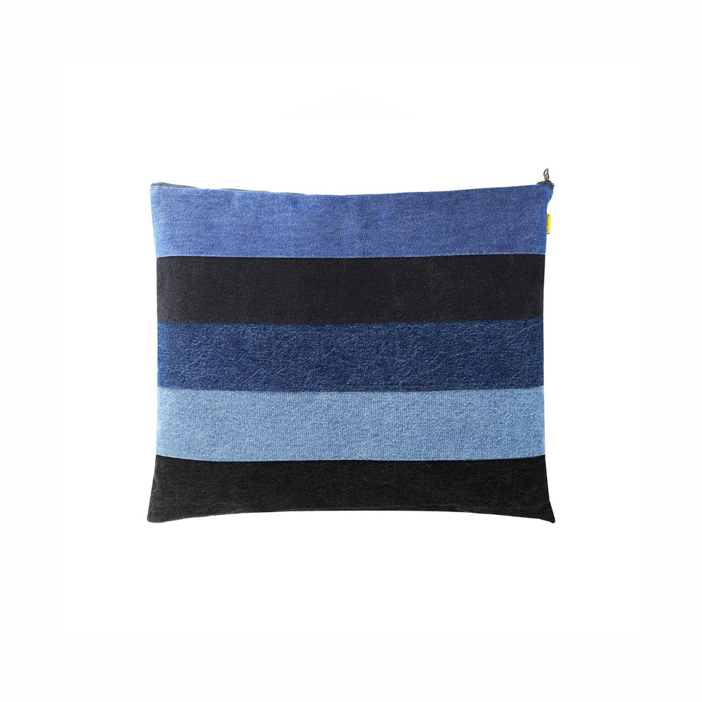 Coussin &amp;Tote bag format 49/39 en jeans Modular TNFW