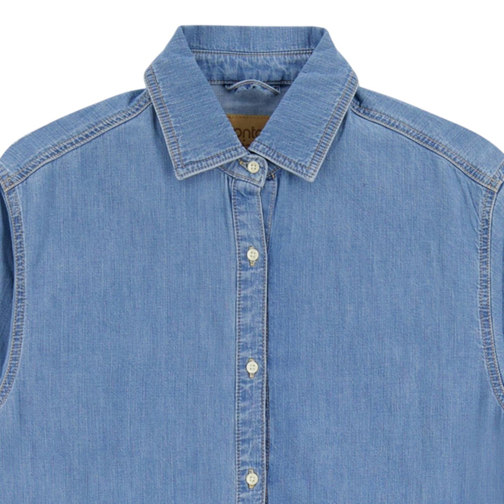 Robe chemise femme en jeans-CHANEZ