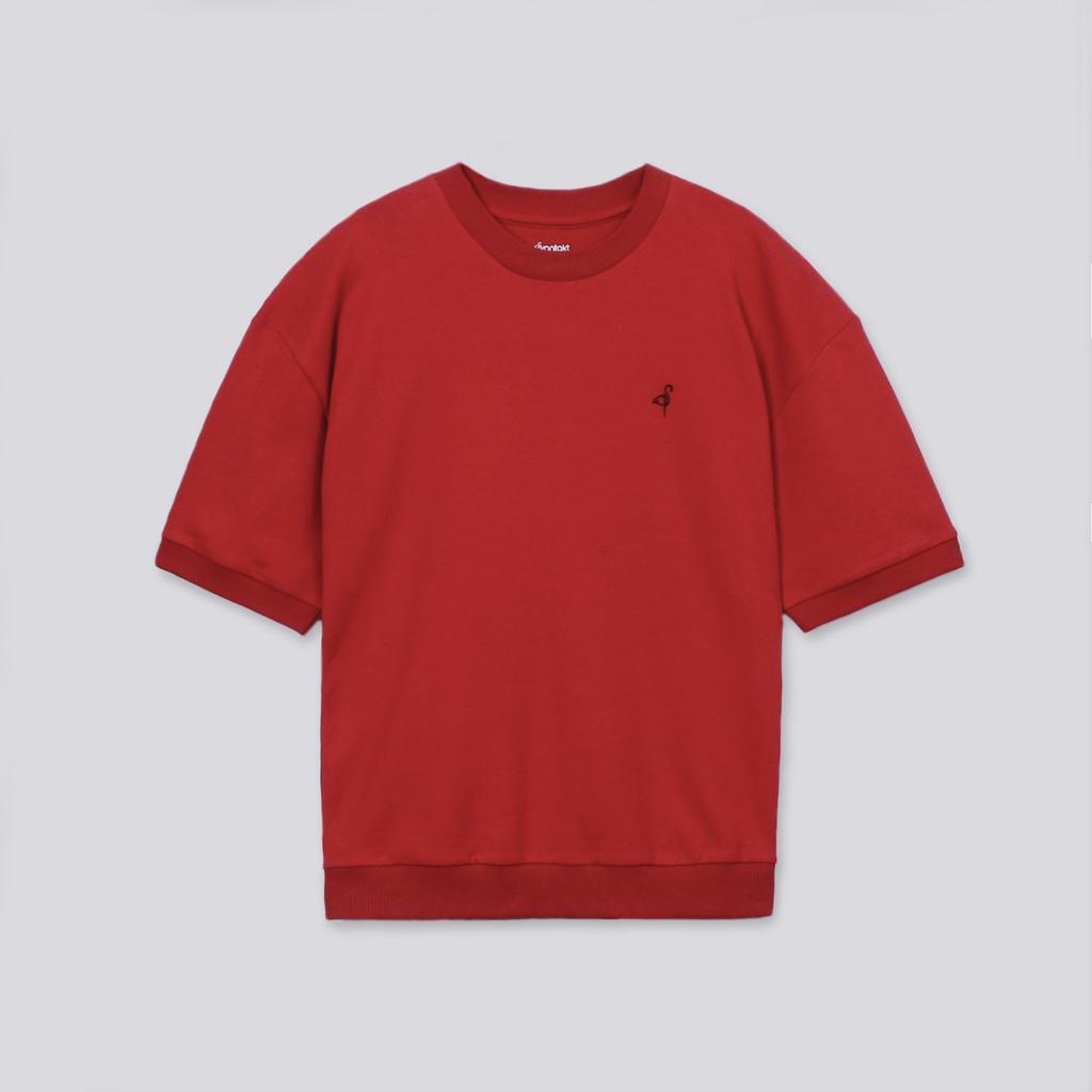 Sweat garçon manches courtes avec broderie