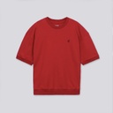 Sweat garçon manches courtes avec broderie