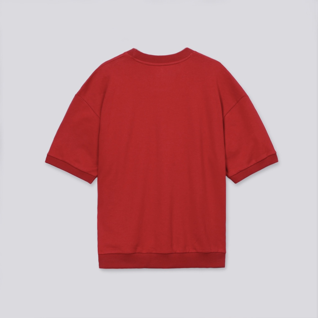 Sweat garçon manches courtes avec broderie