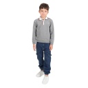 Sweat polo garçon avec broderie